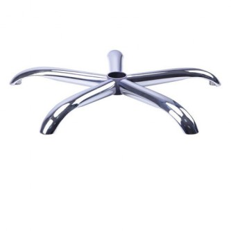 Пятилучие для кресла, нагрузка до 120 кг, диаметр 700 мм, NZ004, металлическое, хром Пятилучие для кресла, нагрузка до 120 кг, диаметр 700 мм, NZ004, металлическое, хром