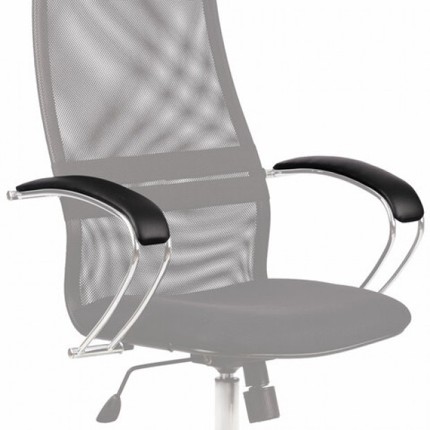 Накладки мягкие на подлокотники кресел Метта серии SU-B, К-7, К-9, К-27, КОМПЛЕКТ 2 шт., экокожа, черные Накладки мягкие на подлокотники кресел Метта серии SU-B, К-7, К-9, К-27, КОМПЛЕКТ 2 шт., экокожа, черные