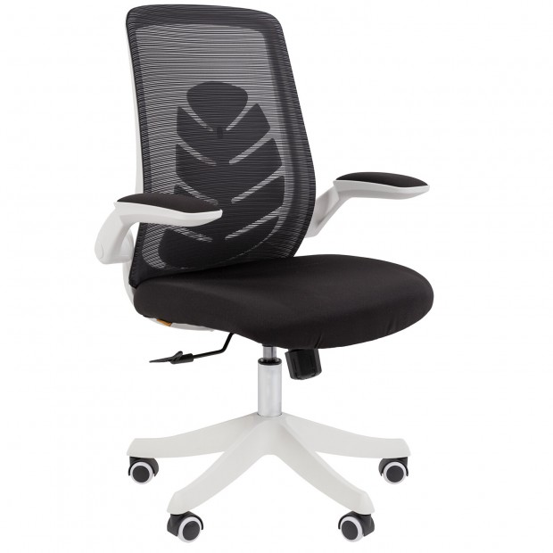 Кресло Chairman CH 565, откидные подлокотники, синхромеханизм, пластик белый, сетка/ткань, черное, 7146048 Кресло Chairman CH 565, откидные подлокотники, синхромеханизм, пластик белый, сетка/ткань, черное, 7146048