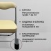 Стул складной для дома и офиса РС04К комфорт, серебристый каркас, кожзам бежевый Стул складной для дома и офиса РС04К комфорт, серебристый каркас, кожзам бежевый