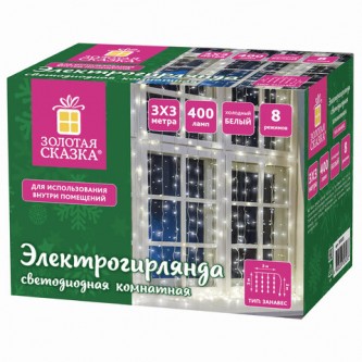 Электрогирлянда-занавес комнатная Электрогирлянда-занавес комнатная