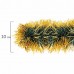 Мишура КОМПЛЕКТ 3 штуки, диаметр 100 мм, длина 2 м, зеленая с золотистыми кончиками, 592219