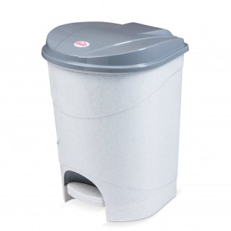 Ведро мусорное с КРЫШКОЙ и ПЕДАЛЬЮ 19 литров, 39х30,5х30,5 см, серое, IDEA, М2892 Ведро мусорное с КРЫШКОЙ и ПЕДАЛЬЮ 19 литров, 39х30,5х30,5 см, серое, IDEA, М2892