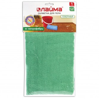 Тряпка для мытья пола из микрофибры, СУПЕР ПЛОТНАЯ, 50х60 см, зеленая, 300 г/м2, LAIMA, 601251 Тряпка для мытья пола из микрофибры, СУПЕР ПЛОТНАЯ, 50х60 см, зеленая, 300 г/м2, LAIMA, 601251