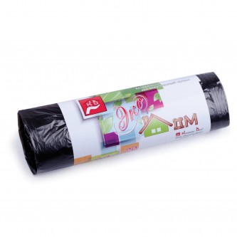 Мешки для мусора 30 л, черные, в рулоне 20 шт., ПНД, 6 мкм, 50х60 см, КБ, 