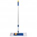Швабра с флаундером 40 см, телескопический черенок 130 см, резьба 1,6 см, микрофибра/абразив (ТИП К), LAIMA, 601462