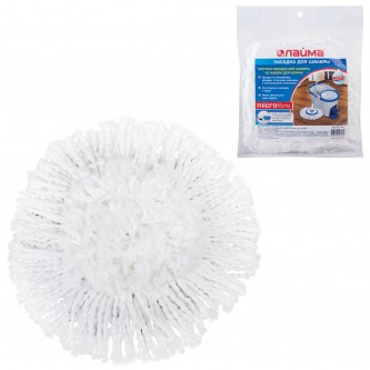 Насадка МОП круглая для швабры из набора для уборки 601459, крепление липучка, микрофибра, d - 16 см, LAIMA, 601487 Насадка МОП круглая для швабры из набора для уборки 601459, крепление липучка, микрофибра, d - 16 см, LAIMA, 601487