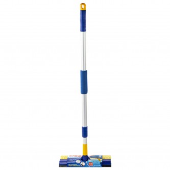 Окномойка LAIMA, алюминиевая телескопическая ручка 76-125 см, рабочая часть 25 см (стяжка, губка, ручка), для дома и офиса, 601493 Окномойка LAIMA, алюминиевая телескопическая ручка 76-125 см, рабочая часть 25 см (стяжка, губка, ручка), для дома и офиса, 601493