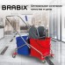 Тележка уборочная BRABIX, 2 съемных ведра 25 л, механический отжим, металлический каркас, 601499 Тележка уборочная BRABIX, 2 съемных ведра 25 л, механический отжим, металлический каркас, 601499