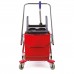 Тележка уборочная BRABIX, 2 съемных ведра 25 л, механический отжим, металлический каркас, 601499 Тележка уборочная BRABIX, 2 съемных ведра 25 л, механический отжим, металлический каркас, 601499