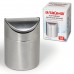 Урна настольная 1,2 литра для мусора с качающейся крышкой, d 12х16,5 см, нержавеющая сталь, LAIMA, 601618 Урна настольная 1,2 литра для мусора с качающейся крышкой, d 12х16,5 см, нержавеющая сталь, LAIMA, 601618