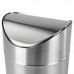 Урна настольная 1,2 литра для мусора с качающейся крышкой, d 12х16,5 см, нержавеющая сталь, LAIMA, 601618 Урна настольная 1,2 литра для мусора с качающейся крышкой, d 12х16,5 см, нержавеющая сталь, LAIMA, 601618