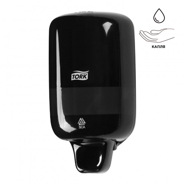 Дозатор для жидкого мыла TORK (Система S2) Elevation, 0,5 л, mini, черный, 561008 Дозатор для жидкого мыла TORK (Система S2) Elevation, 0,5 л, mini, черный, 561008