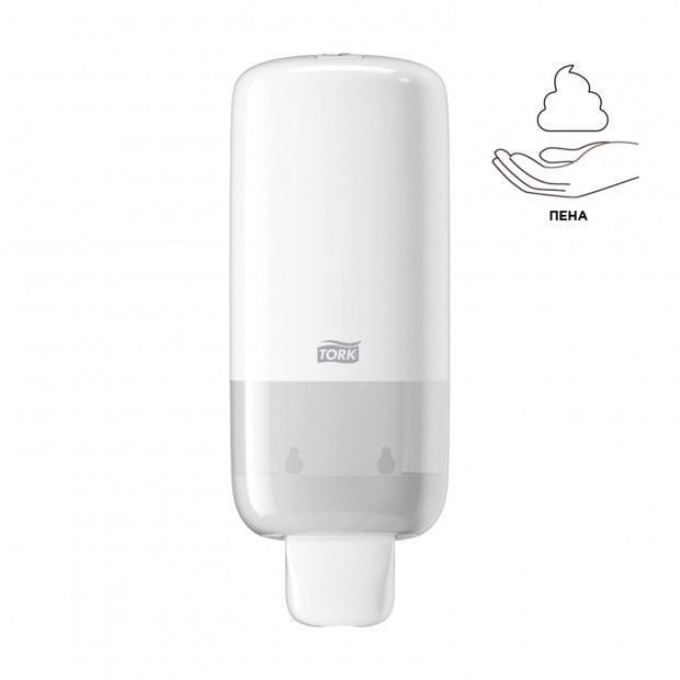 Дозатор для жидкого мыла-пены TORK (Система S4) Elevation, 1 л, белый, 561500 Дозатор для жидкого мыла-пены TORK (Система S4) Elevation, 1 л, белый, 561500