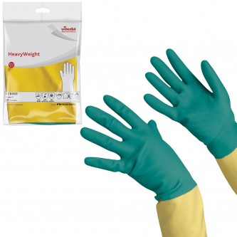 Перчатки МНОГОРАЗОВЫЕ латексные VILEDA, х/б напыление, СВЕРХПРОЧНЫЕ (неопрен), размер L (большой), зелено-желтый, вес 125 г, 174307 Перчатки МНОГОРАЗОВЫЕ латексные VILEDA, х/б напыление, СВЕРХПРОЧНЫЕ (неопрен), размер L (большой), зелено-желтый, вес 125 г, 174307