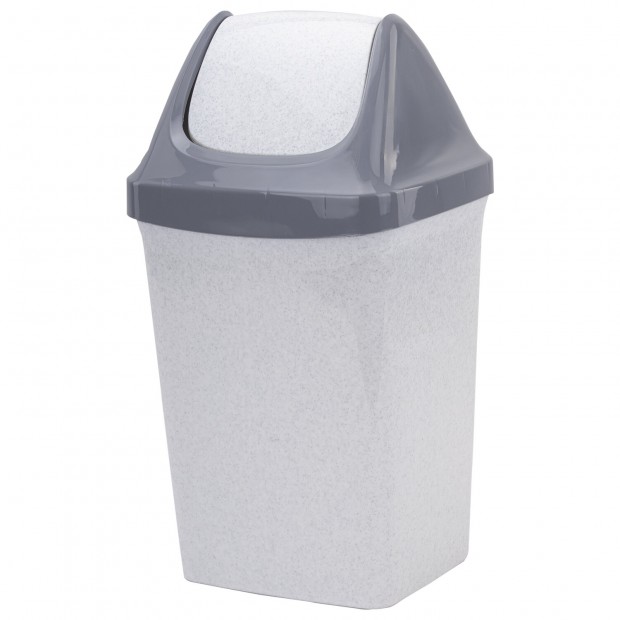 Ведро мусорное с КРЫШКОЙ (качающейся) 15 литров, 