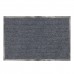 Коврик входной ворсовый влаго-грязезащитный 90х120 см, толщина 7 мм, ребристый, серый, LAIMA, 602872