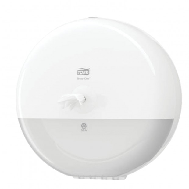 Диспенсер для туалетной бумаги TORK (Система T8) SmartOne, белый, 680000 Диспенсер для туалетной бумаги TORK (Система T8) SmartOne, белый, 680000