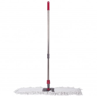 Швабра-рамка 80 см, телескопический черенок из нержавеющей стали 125 см, МОП хлопок, LAIMA, 603604 Швабра-рамка 80 см, телескопический черенок из нержавеющей стали 125 см, МОП хлопок, LAIMA, 603604