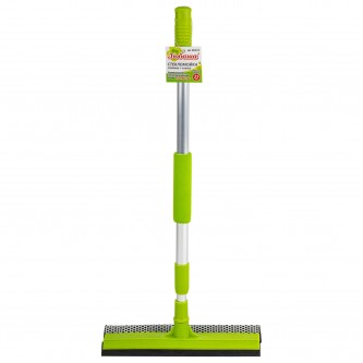 Окномойка ЛЮБАША, алюминиевая телескопическая ручка 50-90 см, рабочая часть 25 см (стяжка, губка, ручка), 603613 Окномойка ЛЮБАША, алюминиевая телескопическая ручка 50-90 см, рабочая часть 25 см (стяжка, губка, ручка), 603613