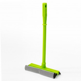 Окномойка ЛЮБАША, пластиковая ручка 40 см, рабочая часть 20 см (стяжка, губка, ручка), 603614 Окномойка ЛЮБАША, пластиковая ручка 40 см, рабочая часть 20 см (стяжка, губка, ручка), 603614