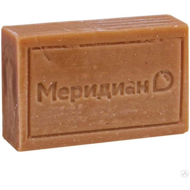 Мыло хозяйственное 72%, 150 г (Меридиан), без упаковки Мыло хозяйственное 72%, 150 г (Меридиан), без упаковки