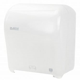 Диспенсер для полотенец в рулонах LAIMA PROFESSIONAL ORIGINAL (Система H1), механический, с автоотрезом листа, ABS-пластик, 605764 Диспенсер для полотенец в рулонах LAIMA PROFESSIONAL ORIGINAL (Система H1), механический, с автоотрезом листа, ABS-пластик, 605764