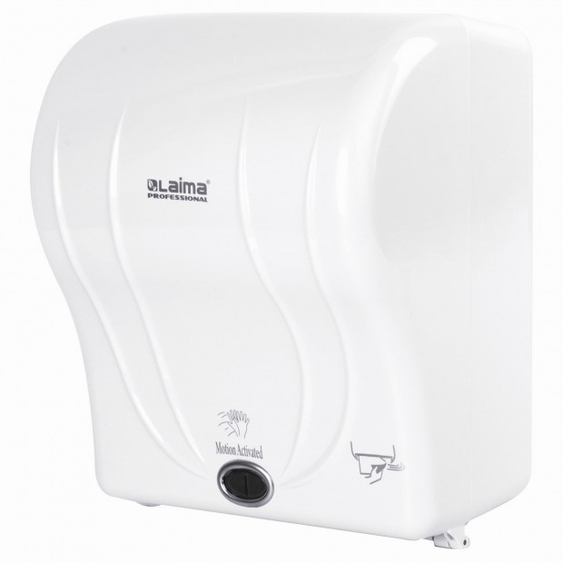 Диспенсер для полотенец в рулонах LAIMA PROFESSIONAL ORIGINAL (Система H1), СЕНСОРНЫЙ, белый, ABS-пластик, 605765 Диспенсер для полотенец в рулонах LAIMA PROFESSIONAL ORIGINAL (Система H1), СЕНСОРНЫЙ, белый, ABS-пластик, 605765