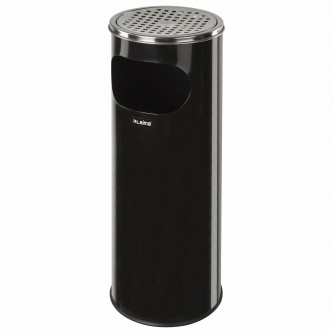 Урна с пепельницей 18 литров, 580х210 мм, нержавеющая сталь, черная, LAIMA PROFESSIONAL, 606298 Урна с пепельницей 18 литров, 580х210 мм, нержавеющая сталь, черная, LAIMA PROFESSIONAL, 606298