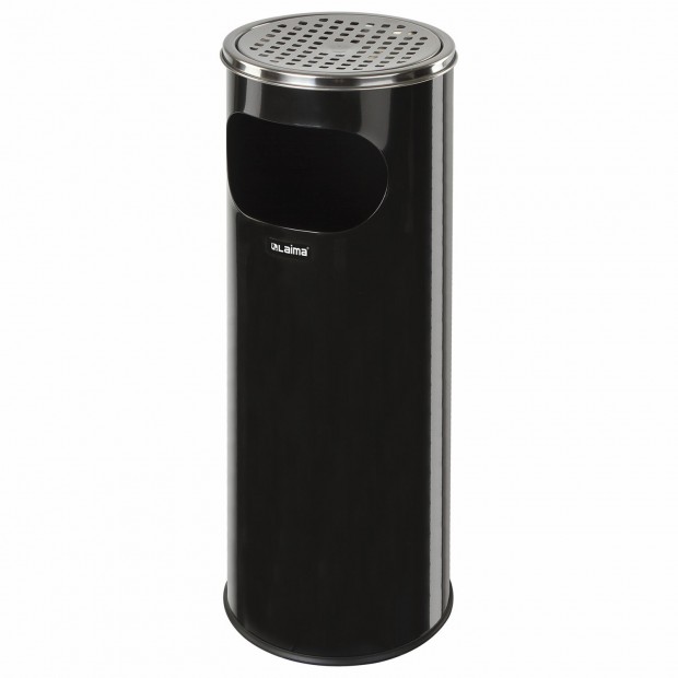 Урна с пепельницей 18 литров, 580х210 мм, нержавеющая сталь, черная, LAIMA PROFESSIONAL, 606298 Урна с пепельницей 18 литров, 580х210 мм, нержавеющая сталь, черная, LAIMA PROFESSIONAL, 606298