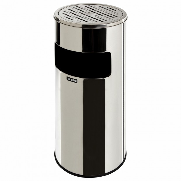 Урна с пепельницей 27 литров, 600х250 мм, нержавеющая сталь, зеркальная, LAIMA PROFESSIONAL, 606299 Урна с пепельницей 27 литров, 600х250 мм, нержавеющая сталь, зеркальная, LAIMA PROFESSIONAL, 606299