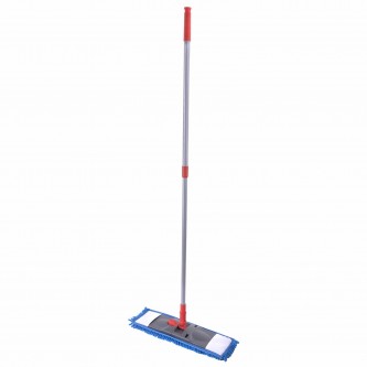 Швабра с флаундером 40 см, черенок 80-120 см, еврорезьба, насадка МОП микрофибра СИНЕЛЬ, индивидуальная упаковка пакет, LAIMA, 606314 Швабра с флаундером 40 см, черенок 80-120 см, еврорезьба, насадка МОП микрофибра СИНЕЛЬ, индивидуальная упаковка пакет, LAIMA, 606314