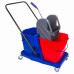 Тележка уборочная BRABIX, 2 съемных ведра 23 л, механический отжим, пластиковый каркас, 606659 Тележка уборочная BRABIX, 2 съемных ведра 23 л, механический отжим, пластиковый каркас, 606659