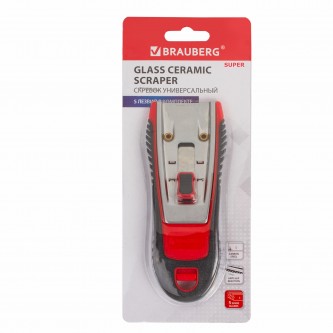 Скребок для любых поверхностей (стеклокерамика, стекло, плитка) BRAUBERG Скребок для любых поверхностей (стеклокерамика, стекло, плитка) BRAUBERG