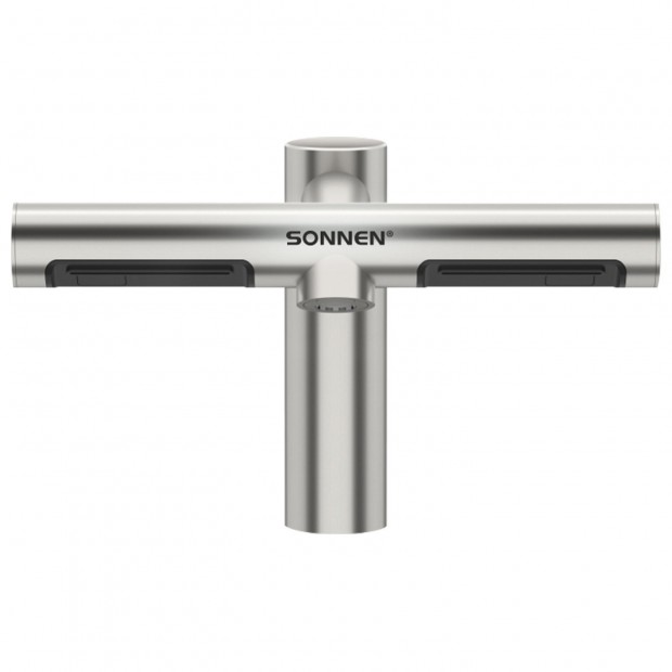 Сушилка для рук (смеситель-электросушитель для раковины) сенсорная SONNEN SF1204, 1200 Вт, 95 м/с, IP24, 75 дБ, нержавеющая сталь, 607194