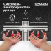 Сушилка для рук (смеситель-электросушитель для раковины) сенсорная SONNEN SF1204, 1200 Вт, 95 м/с, IP24, 75 дБ, нержавеющая сталь, 607194