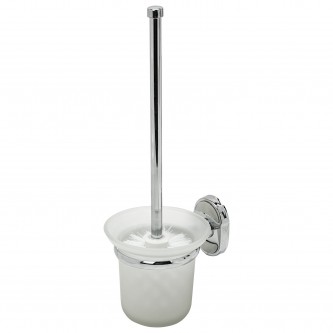 Ерш для унитаза LAIMA, подставка из толстого стекла, крепление к стене, хромированная сталь, 607425 Ерш для унитаза LAIMA, подставка из толстого стекла, крепление к стене, хромированная сталь, 607425