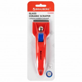 Скребок для любых поверхностей (стеклокерамика, стекло, плитка) BRAUBERG Скребок для любых поверхностей (стеклокерамика, стекло, плитка) BRAUBERG