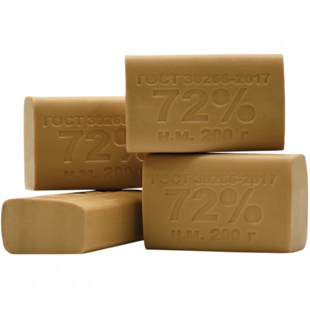 Мыло хозяйственное 72%, 200 г, ММЗ, без упаковки, штрихкод транспортной упаковки 70614 Мыло хозяйственное 72%, 200 г, ММЗ, без упаковки, штрихкод транспортной упаковки 70614