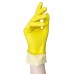 Перчатки МНОГОРАЗОВЫЕ латексные AVIORA, хлопчатобумажное напыление, размер L (большой), желтые, вес 36 г, 402-568 Перчатки МНОГОРАЗОВЫЕ латексные AVIORA, хлопчатобумажное напыление, размер L (большой), желтые, вес 36 г, 402-568