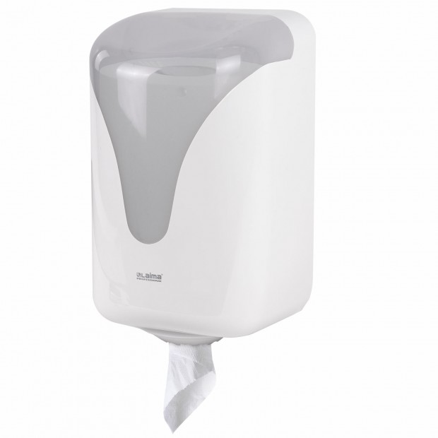 Диспенсер для полотенец с центральной вытяжкой EXTRA LAIMA PROFESSIONAL, (M1/M2), белый, ABS, 607766, 303210 Диспенсер для полотенец с центральной вытяжкой EXTRA LAIMA PROFESSIONAL, (M1/M2), белый, ABS, 607766, 303210