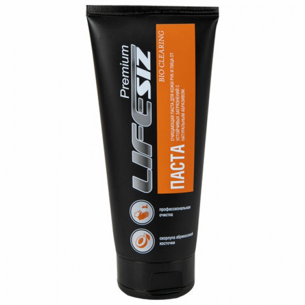 Паста очищающая для кожи 200 мл LIFESIZ от загрязнений (жир, масло, смазки, стройсмеси) Паста очищающая для кожи 200 мл LIFESIZ от загрязнений (жир, масло, смазки, стройсмеси)