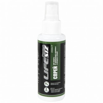 Спрей для кожи защитный 100 мл LIFESIZ от клещей, комаров, москитов, слепней Спрей для кожи защитный 100 мл LIFESIZ от клещей, комаров, москитов, слепней