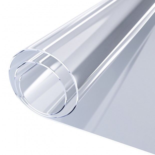 Коврик-подкладка, скатерть ПВХ прозрачная, гибкое/мягкое стекло, 100х60 см, 0,5 мм, DASWERK, 607874