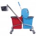 Тележка уборочная, 2 съемных ведра по 25 л, механический отжим, корзина, BRABIX, Турция, 607903 Тележка уборочная, 2 съемных ведра по 25 л, механический отжим, корзина, BRABIX, Турция, 607903