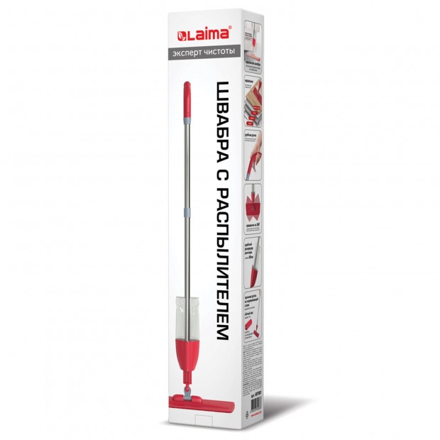 Швабра с распылителем воды плоская для мытья полов и уборки Швабра с распылителем воды плоская для мытья полов и уборки