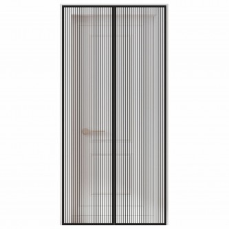 Москитная сетка дверная на магнитах 100х210 см, антимоскитная, черная, DASWERK, 607985 Москитная сетка дверная на магнитах 100х210 см, антимоскитная, черная, DASWERK, 607985