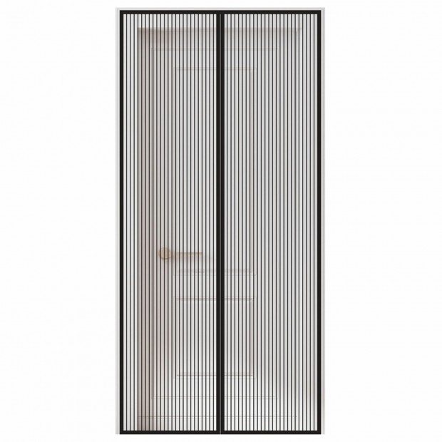 Москитная сетка дверная на магнитах 100х210 см, антимоскитная, черная, DASWERK, 607985 Москитная сетка дверная на магнитах 100х210 см, антимоскитная, черная, DASWERK, 607985