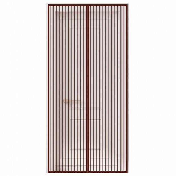 Москитная сетка дверная на магнитах 100х210 см, антимоскитная, коричневая, DASWERK, 607986 Москитная сетка дверная на магнитах 100х210 см, антимоскитная, коричневая, DASWERK, 607986