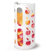 Держатель контейнер корзина APPLE для пакетов, мешков, бахил, 37,5х16х13 см, белый, LAIMA, 608368 Держатель контейнер корзина APPLE для пакетов, мешков, бахил, 37,5х16х13 см, белый, LAIMA, 608368